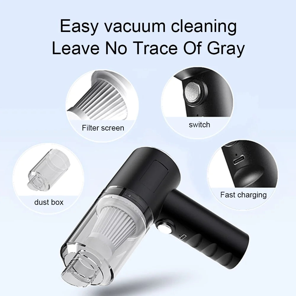 Orviant Home™ AeroVac 120W — Cordless Mini Vacuum